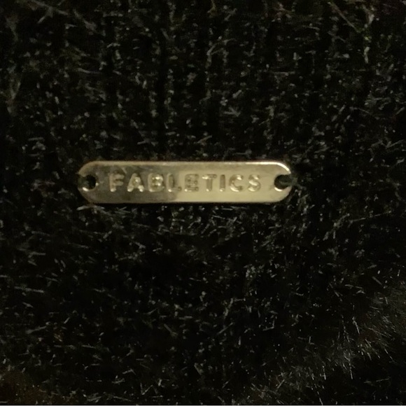 Fabletics Alt Black Bodycon Plush 90’s Mini Dress Thin Straps LBD Goth - Picture 6 of 12